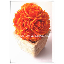 Neue fasion PE handgemachte künstliche Hochzeit Rose Blumenkugel in China hergestellt